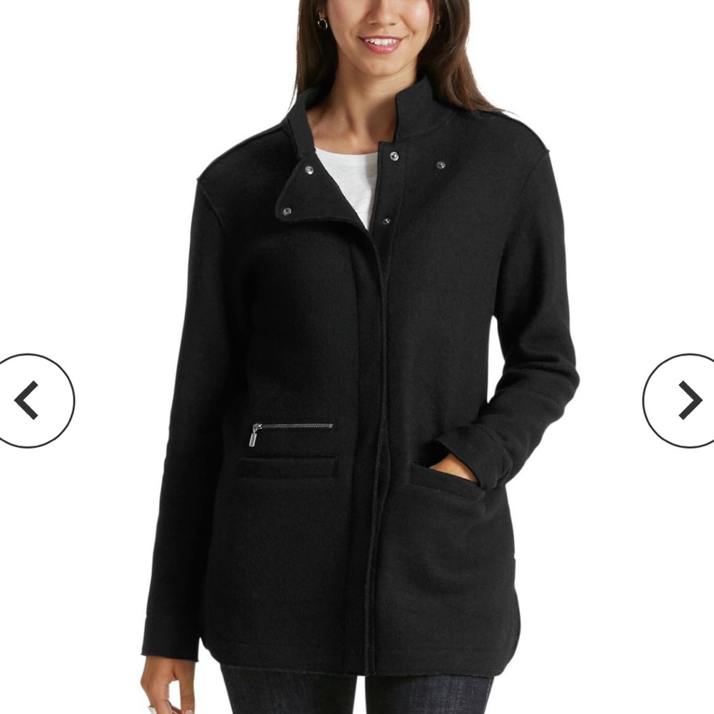 Nau felted wool shirt jacket